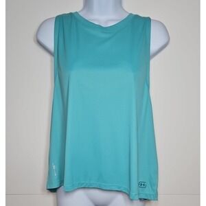 Under Armour Womens Teal Iso-Chill UPF Tank Top Size XL NWT